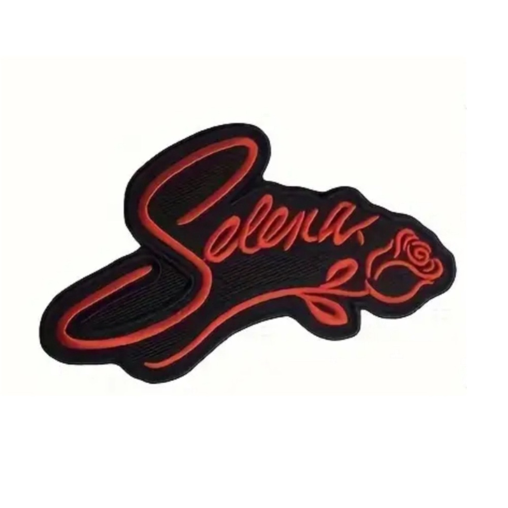 1pc Selena Embroidered Patch - Stylish Sting Design with English Lett